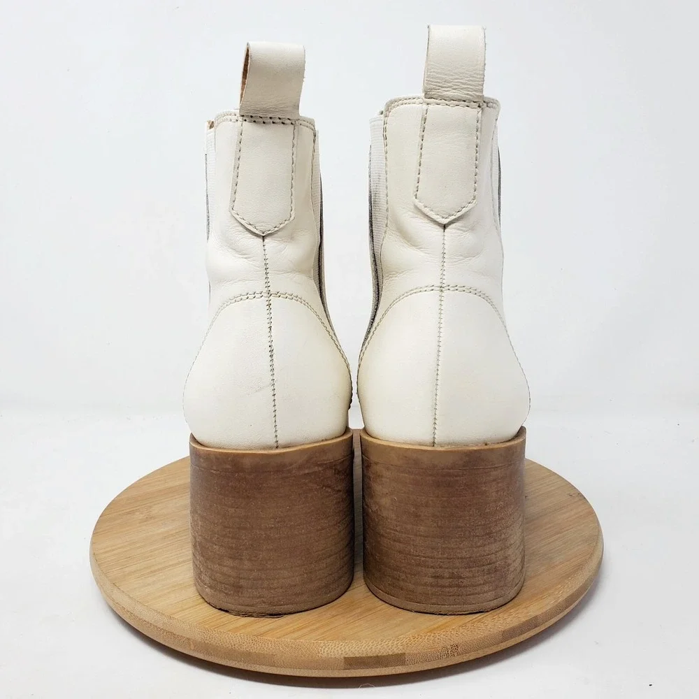 Steve Madden Ankle Boots Womens 9 Audience Bone Western Chelsea Shoes‎ Bootie